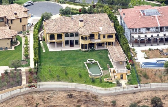 La villa de Kim Kardashian et Kanye West dans le quartier de Bel Air. Mai 2013.