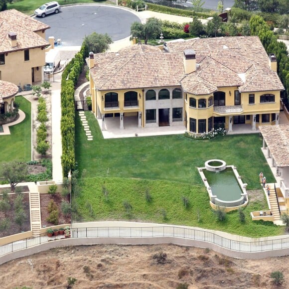 La villa de Kim Kardashian et Kanye West dans le quartier de Bel Air. Mai 2013.