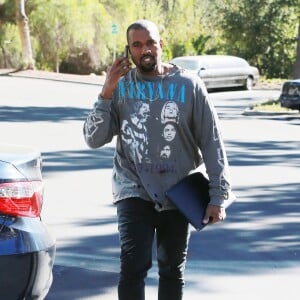 Kanye West à Calabasas, le 19 novembre 2015.