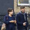Jamie Dornan et sa femme Amelia, enceinte, se baladent dans les rues de Londres. 16 octobre 2015