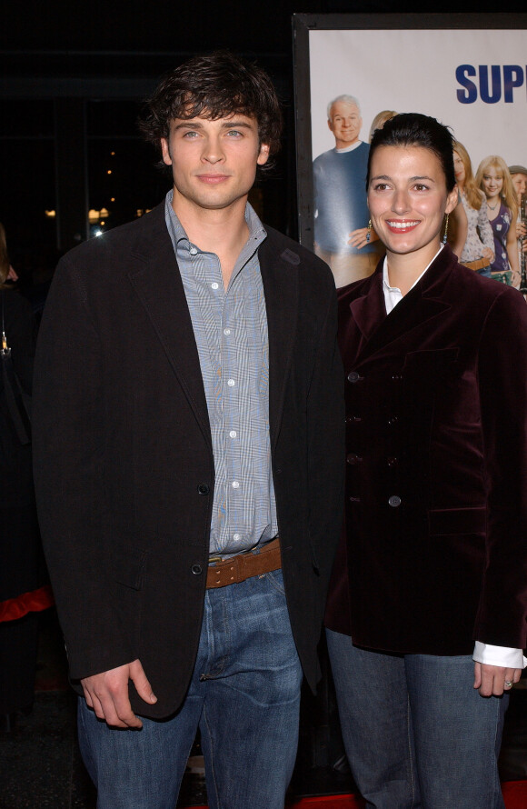 Tom Welling et son épouse Jamie White à Los Angeles, le 14 décembre 2003.