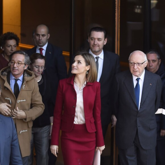 La reine Letizia d'Espagne inaugurait le 23 novembre 2015 l'exposition "Ingres" au musée du Prado à Madrid.