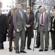 Le roi Felipe VI et son père le roi Juan Carlos Ier d'Espagne présidaient l'assemblée générale de la Fondation Cotec à Madrid, le 23 novembre 2015.