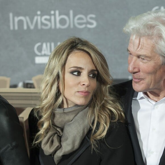 Richard Gere et sa nouvelle chérie Alejandra Silva à la première de "Time Out of Mind" à Madrid, le 23 novembre 2015.