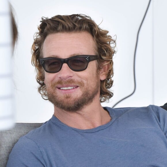 Exclusif - Simon Baker - People sur la plage du Majestic à Cannes le 14 mai 2015 - 68e Festival Internationale du Film de Cannes 2015.