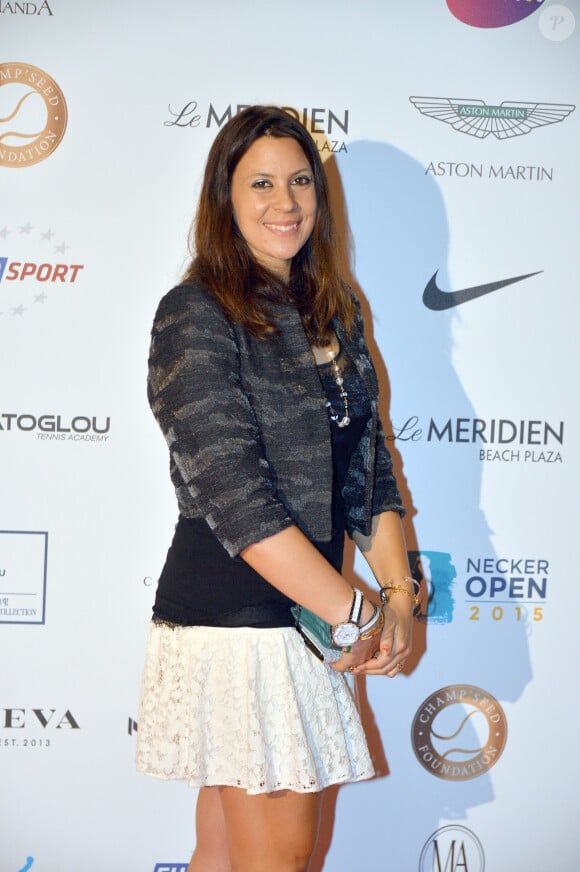 Marion Bartoli lors de la soirée de la Fondation "Champ'Seed" à Monaco le 19 mai 2015