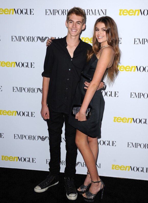 Kaia et Presley Gerber à la soirée de parution du numéro Young Hollywood de Teen Vogue. Beverly Hills, le 2 octobre 2015.