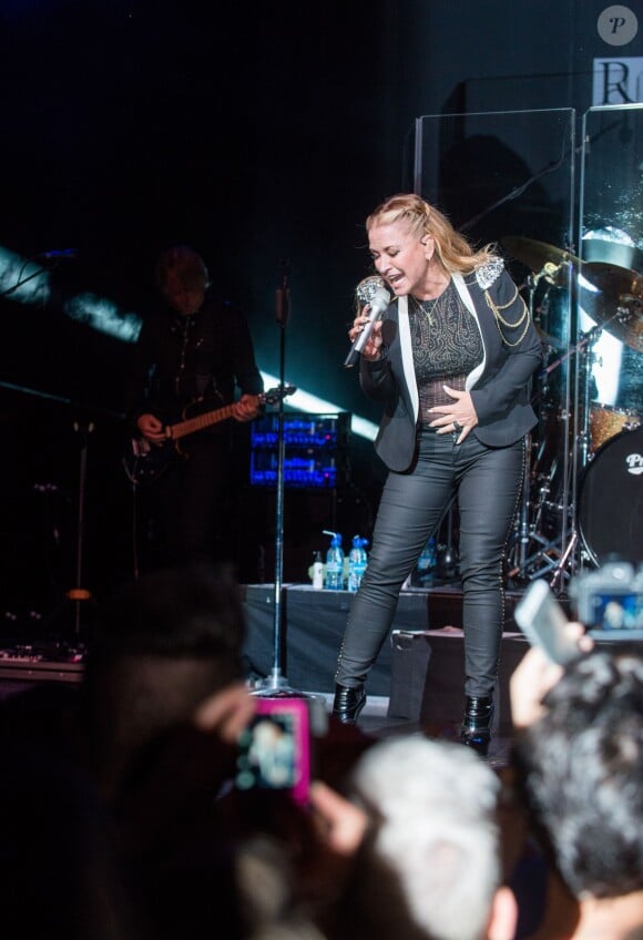 Exclusif - Anastacia donne un concert à Bruxelles, le 19 octobre 2014. L