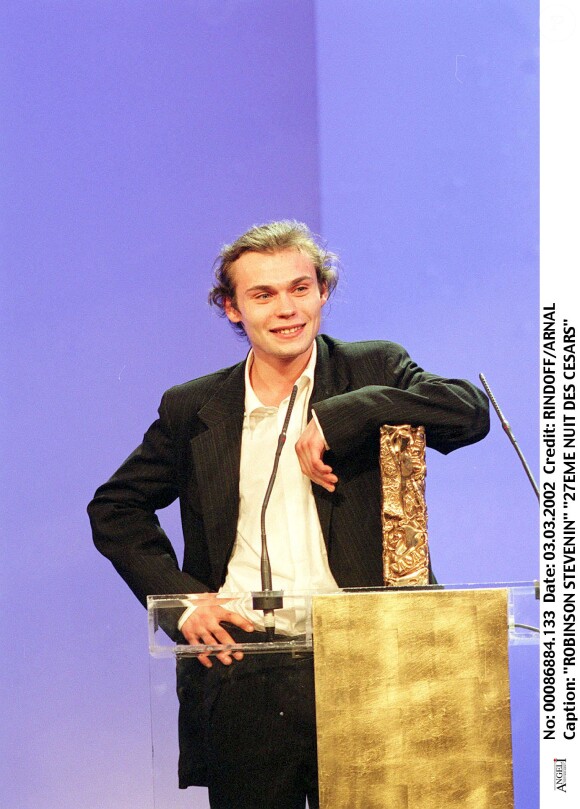 Robinson Stévenin et son César du meilleur espoir en 2002