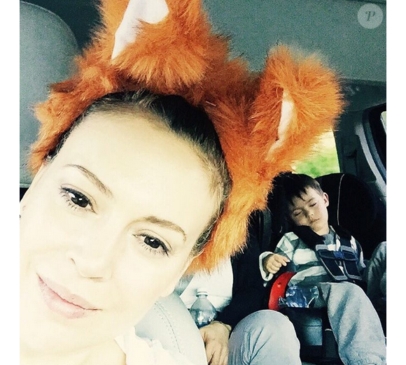 Alyssa Milano a posté une photo de son fils Milo sur Instagram / novembre 2015.