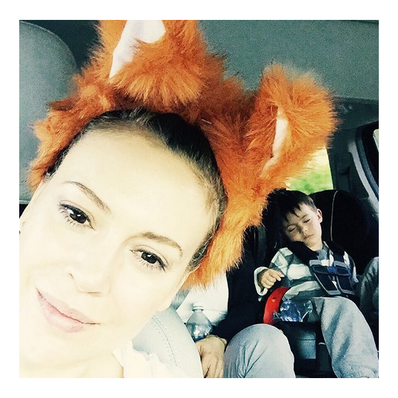 Alyssa Milano a posté une photo de son fils Milo sur Instagram / novembre 2015.