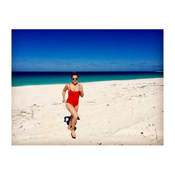 Alyssa Milano en vacances aux Bahamas / photo postée sur Instagram au mois de novembre 2015.