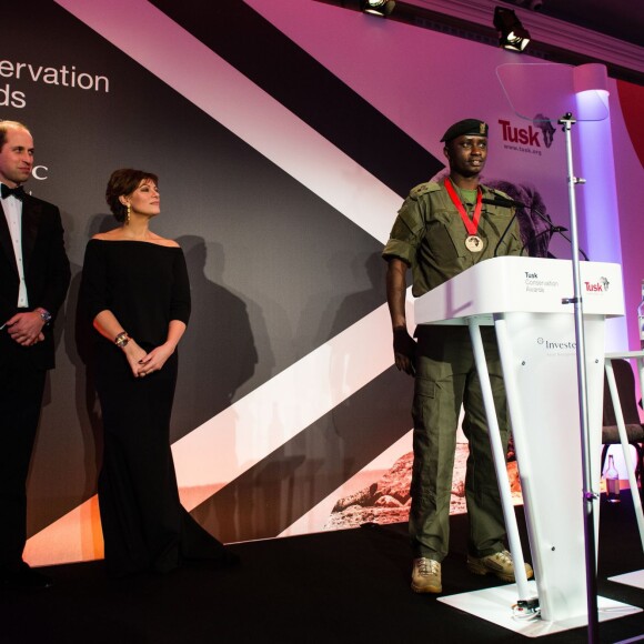 Le prince William, duc de Cambridge, lors des Tusk Conservation Awards à Londres le 24 novembre 2015.