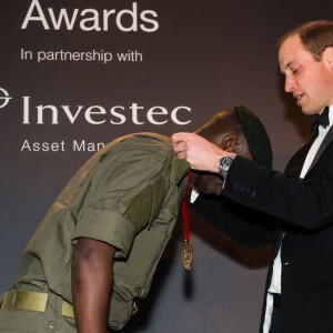 Le prince William, duc de Cambridge, lors des Tusk Conservation Awards à Londres le 24 novembre 2015.