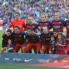 L'équipe de Barcelone - Ambiance dans les tribunes du Camp Nou avec Les familles des joueurs du club de football de Barcelone le 28 novembre 2015.