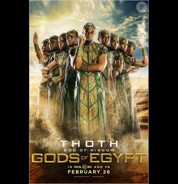 Affiche du film Gods of Egypt avec Chadwick Boseman