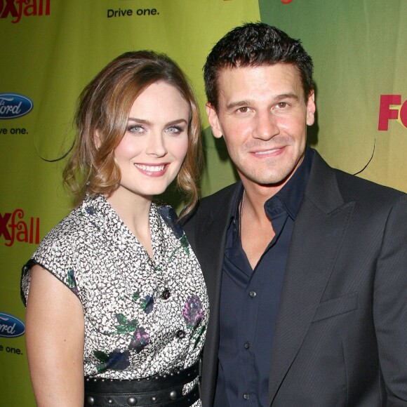 Emily Deschanel et David Boreanaz - Soirée Fox Fall Eco Casino à West Hollywood, le 14 septembre 2009.