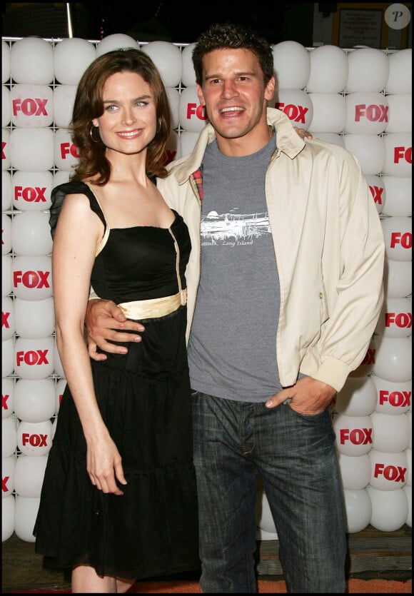 Emily Deschanel et David Boreanaz - "Fox TCA Party" à Los Angeles le 29 juillet 2005.