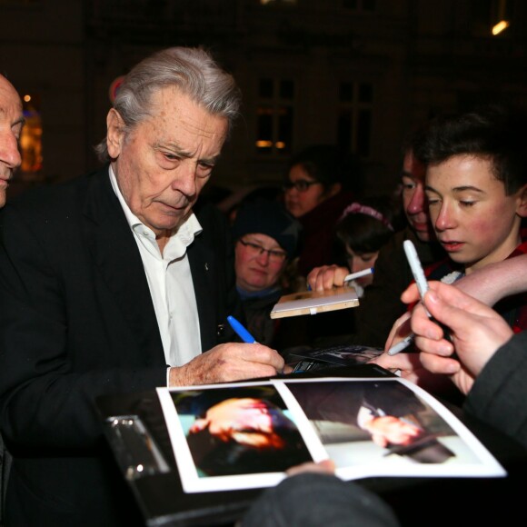 Alain Delon lors de l'événement "Movie meets Media" à Hambourg, le 30 novembre 2015.