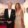 Alain Delon et Rosalie van Breemen - Soirée "Movie meets Media" à l'hôtel Atlantic Kempinski à Hambourg. Le 30 novembre 2015