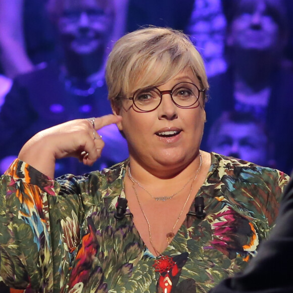 Exclusif - L'animatrice Laurence Boccolini - Enregistrement à l'occasion des 15 ans de l'émission "Qui veut gagner des millions ?" sur TF1 au studio Carrère A de La Plaine Saint-Denis le 31 août 2015.