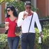 Jermaine Jackson et sa femme Halima Rashid se baladent dans les rues de Calabasas, le 19 aout 2014