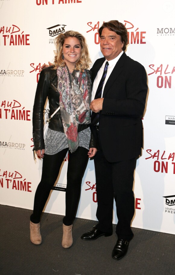 Bernard Tapie et sa fille Sophie à l'avant-première de 'Salaud on t'aime' à l'UGC Normandie sur les Champs-Elysées à Paris le 31 mars 2014