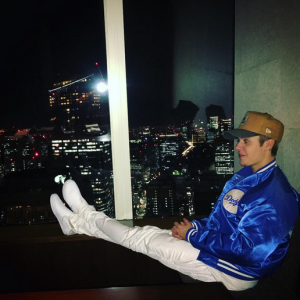 Justin Bieber assure la promotion de son nouvel album au Japon / photo postée sur Instagram, le 4 décembre 2015.