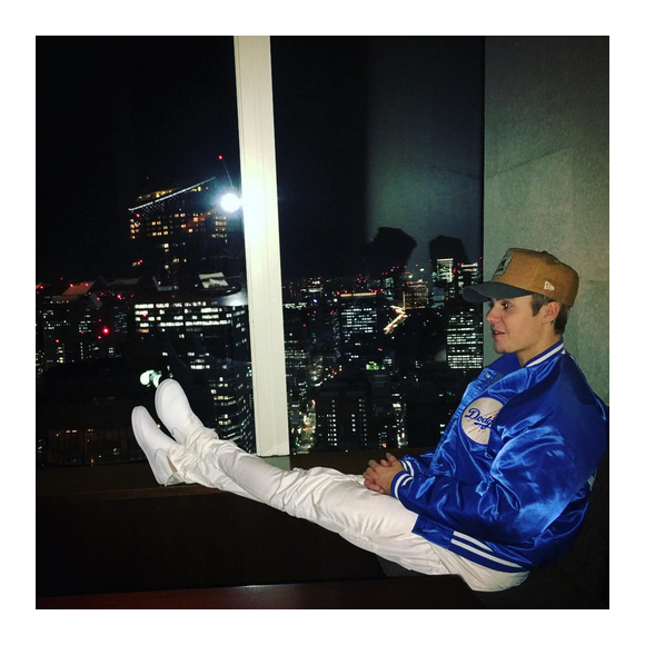 Justin Bieber assure la promotion de son nouvel album au Japon / photo postée sur Instagram, le 4 décembre 2015.