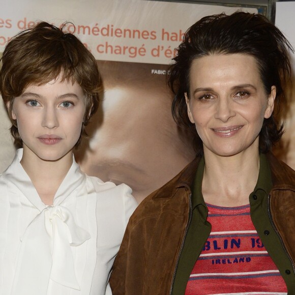 Lou de Laâge et Juliette Binoche - Avant-première du film "L'Attente" au cinéma UGC Ciné Cité des Halles à Paris, le 7 Décembre 2015.