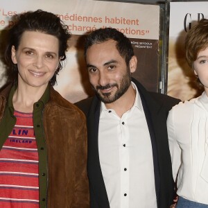 Juliette Binoche, Piero Messina et Lou de Laâge - Avant-première du film "L'Attente" au cinéma UGC Ciné Cité des Halles à Paris, le 7 Décembre 2015.
