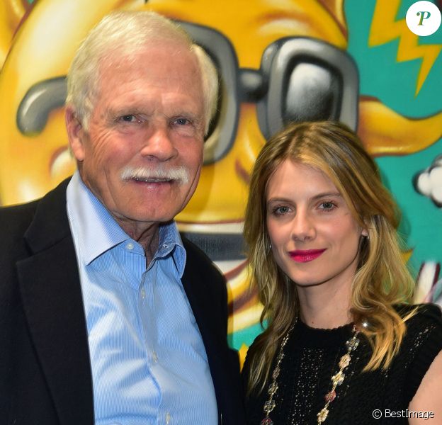 Exclusif - Ted Turner et Mélanie Laurent - "Cocktail Des Visionnaires" organisé par Ted Turner et sa fondation "Captain Planet" pendant la COP21 à Paris le 9 décembre 2015.