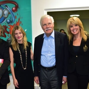 Exclusif - Mélanie Laurent, Ted Turner et sa fille Laura Turner - "Cocktail Des Visionnaires" organisé par Ted Turner et sa fondation "Captain Planet" pendant la COP21 à Paris le 9 décembre 2015.