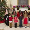 Michelle Obama a invité des enfants de militaires américains pour une fête à la Maison Blanche à Washington, le 2 décembre 2015.