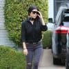 Kourtney Kardashian mise sur le "all black" pour une sortie casual à Los Angeles. On aime son style rock et décontracté. L'ainée des Kardashian a décidément la mode dans le sang.