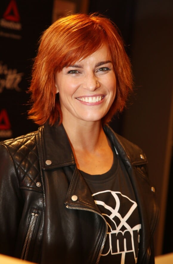 Fauve Hautot (ambassadrice Reebok) - Inauguration du nouvel espace Fashion Sport Reebok au 4e étage des Galeries Lafayette Haussmann et cocktail par Jean Imbert à Paris, le 22 octobre 2015. © Denis Guignebourg / Bestimage