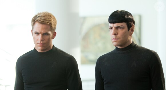 Chris Pine et Zachary Quinto, les interprètes de Kirk et Spock dans Star Trek.