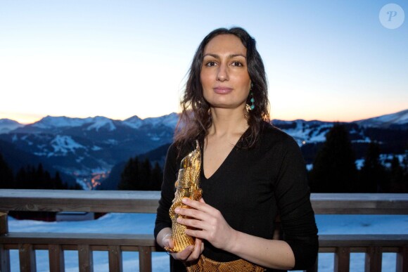 Exclusif - Farah Atassi lors des Trophées des Femmes en Or 2015 à Avoriaz, le 12 décembre 2015.