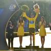 Christopher Froome vainqueur de la 102e édition du Tour de France sur les Champs-Elysées à Paris le 26 juillet 2015