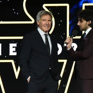 Harrison Ford - Première européenne de "Star Wars : Le réveil de la force" au cinéma Odeon Leicester Square de Londres le 16 décembre 2015.