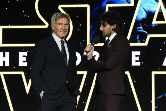 Harrison Ford - Première européenne de "Star Wars : Le réveil de la force" au cinéma Odeon Leicester Square de Londres le 16 décembre 2015.
