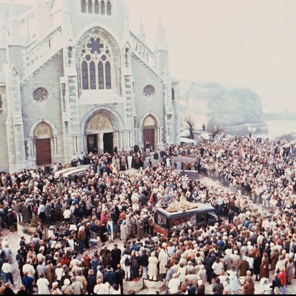 Les obsèques de Daniel Balavoine à Biarritz, le 22 janvier 1986.