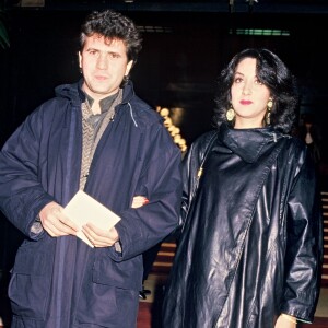 Daniel Balavoine et Corine aux Victoires de la Musique en novembre 1985 à Paris.