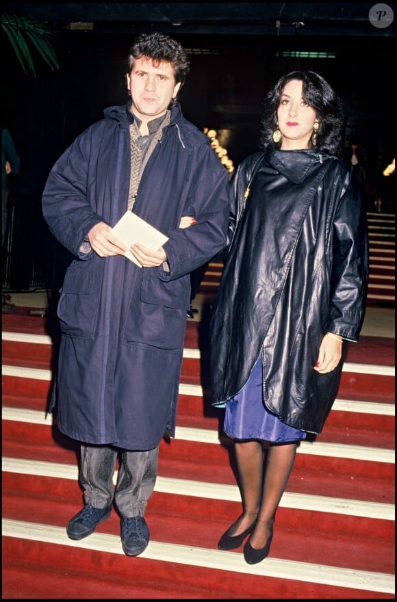 Daniel Balavoine et Corine aux Victoires de la Musique en novembre 1985 à Paris.