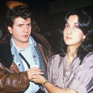 Daniel Balavoine et Corine en décembre 1984.