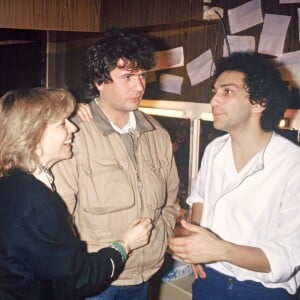 Nivolas Peyrac, France Gall, Daniel Balavoine et Michel Berger en mai 1983.