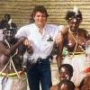 Daniel Balavoine en Afrique en janvier 1985.