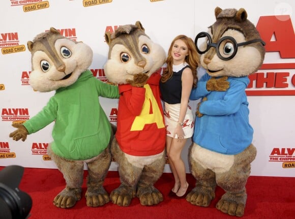 L'actrice Bella Thorne - Première du film "Alvin And The Chipmunks: The Road Chip" à Los Angeles le 12 décembre 2015