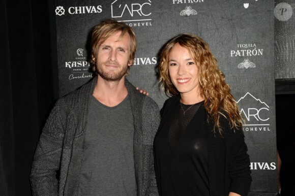 Exclusif - Philippe Lacheau et sa compagne Elodie Fontan - Inauguration du Club-Restaurant "L'Arc Courchevel" au coeur des Trois Vallées à Courchevel, le 17 décembre 2015. © Rachid Bellak/Bestimage