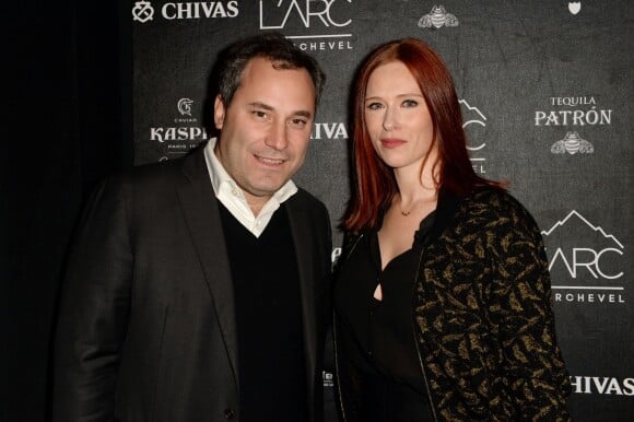 Exclusif - Audrey Fleurot, Benjamin Patou (PDG de Moma Group) - Inauguration du Club-Restaurant "L'Arc Courchevel" au coeur des Trois Vallées à Courchevel, le 17 décembre 2015. © Rachid Bellak/Bestimage